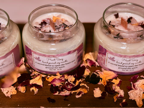 Roses and Heart Song Soy Candle- SYN-ergy