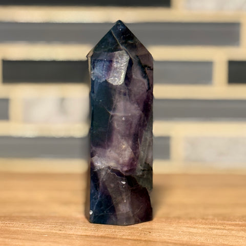 Rainbow Fluorite Tower – Focus & Clarity Crystal for Mental Balance & Energy Alignment