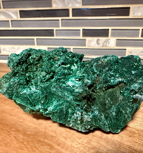 Silky Malachite Crystal|Congo Malachite Specimen for Healing & Energy Work - SYN-ergy