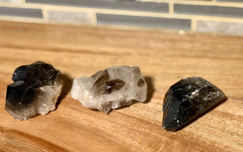 Smoky Quartz Clusters & Points– Grounding, Protection & Energy Healing