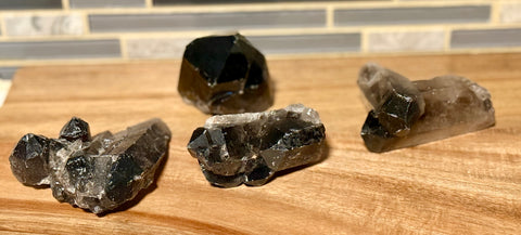 Smoky Quartz Clusters & Points– Grounding, Protection & Energy Healing