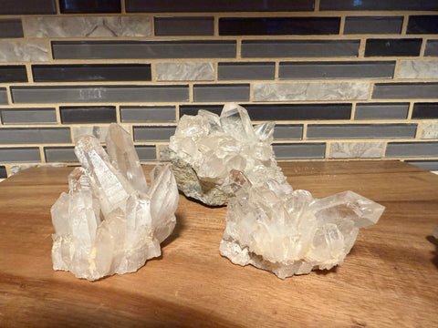 Clear Quartz Crystal Cluster| Master Healer Energy, Clarity & Amplification