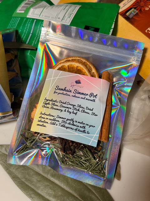 Witchy Samhain Simmer Pot - Fall Home Fragrance & Ritual Blend - SYN-ergy