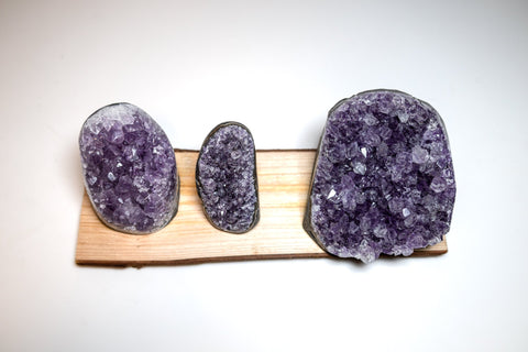 Base Cut Druzy Amethyst – Sparkling Crystal for Spiritual Clarity, Energy Amplification & Protection - SYN - ergy
