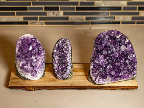 Base Cut Druzy Amethyst – Sparkling Crystal for Spiritual Clarity, Energy Amplification & Protection - SYN - ergy