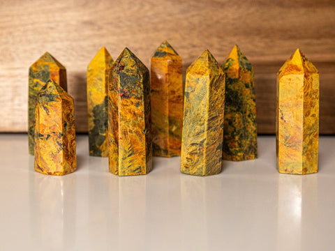 Bumblebee Jasper Towers – Natural Crystal for Confidence, Creativity & Personal Power - SYN - ergy