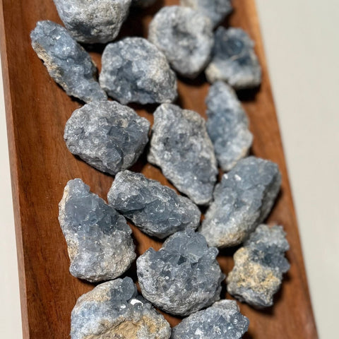 Celestite Cluster | Raw Blue Celestite Crystal-SYN-ergy