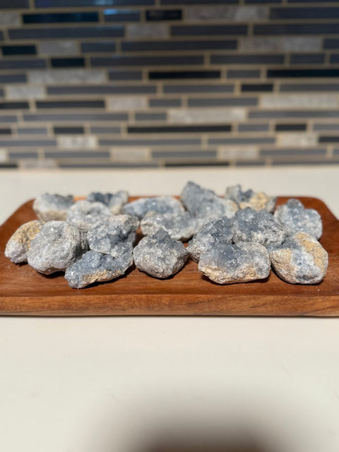Celestite Cluster | Raw Blue Celestite Crystal-SYN-ergy