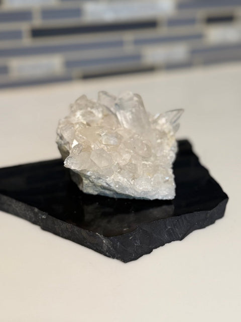 Clear Quartz Crystal Cluster| Master Healer Energy, Clarity & Amplification - SYN - ergy