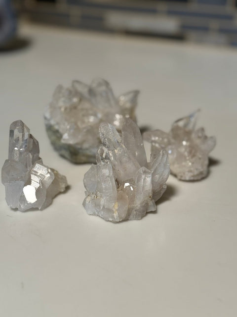 Clear Quartz Crystal Cluster| Master Healer Energy, Clarity & Amplification - SYN - ergy