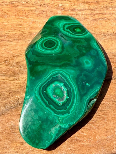 Congo Malachite Polished Stone|Deep Swirls & Vibrant Green - SYN - ergy