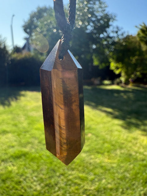 Crystal Pendent Necklaces|Double Terminated & Polished Stones - SYN - ergy