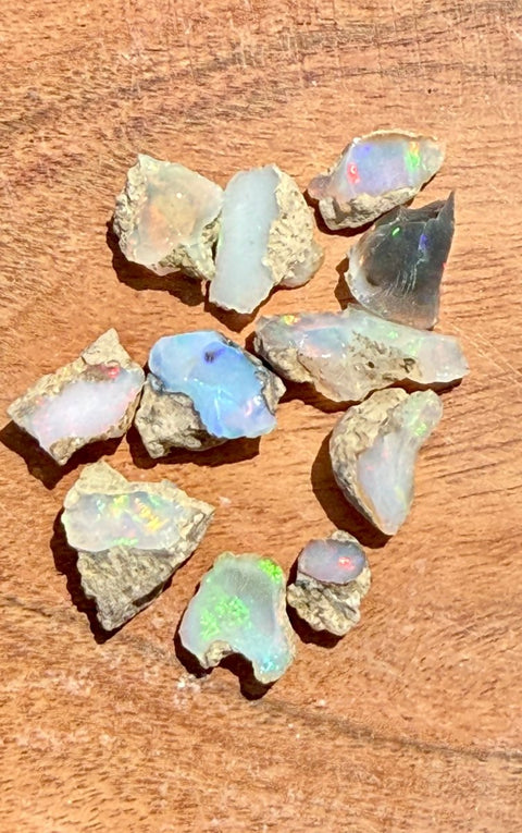 Ethiopian Fire Opal|Natural Opal Gemstone with Flash & Color - SYN - ergy
