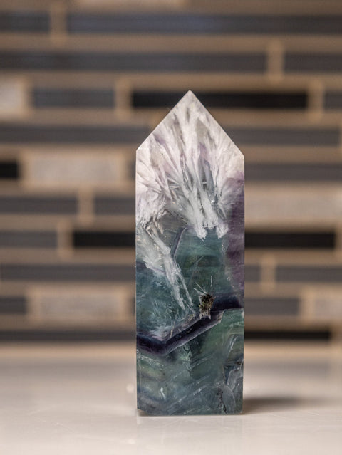 Feather Fluorite Towers – Rare Crystal for Clarity, Intuition & Energy Alignment - SYN - ergy