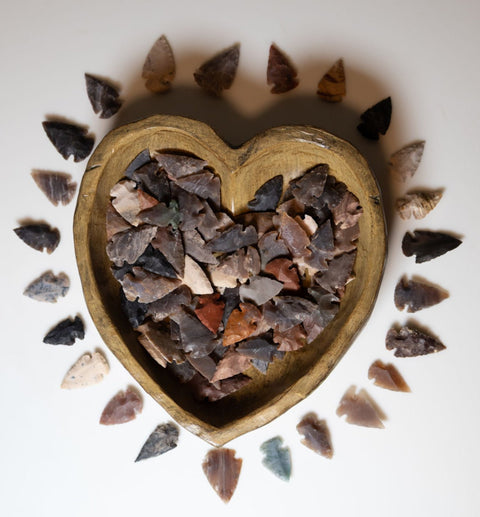 Handcrafted Stone Arrowheads – Natural Tools for Ritual, Decor & Healing - SYN - ergy