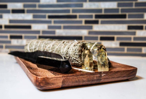 White Sage Cedar Smudge Bundle: Hand - Tied Ritual Smoke Wand - SYN - ergy