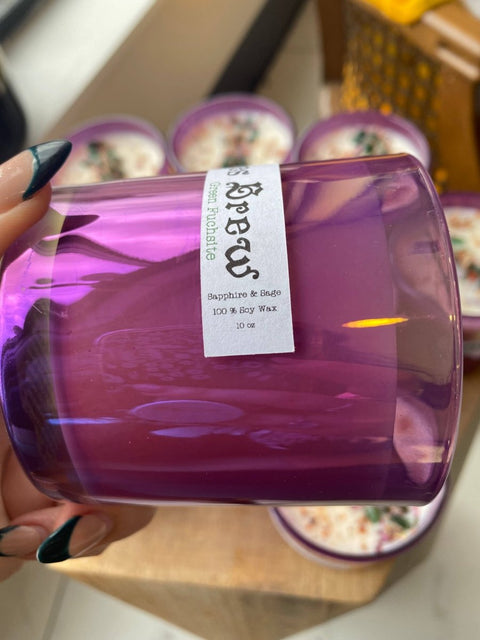 Witches Brew Crystal Candle| Spellbinding Crystal Candle - SYN-ergy