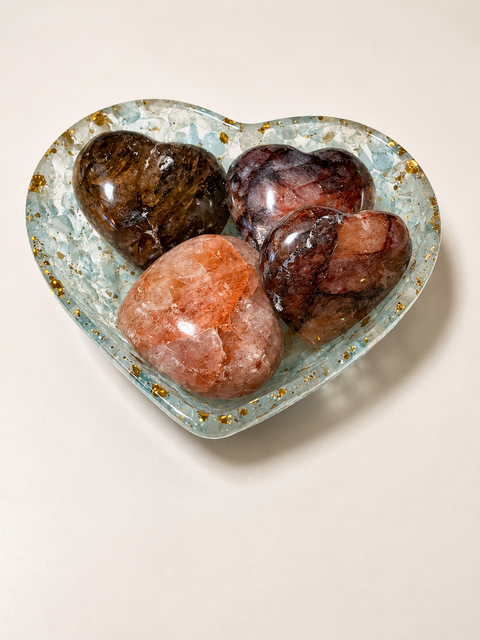 Fire Quartz Hearts