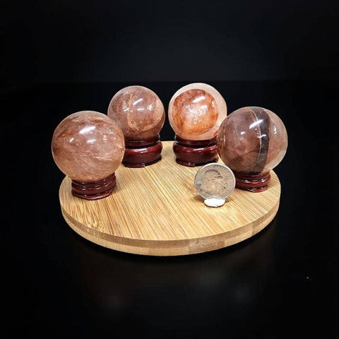 Fire Quartz Spheres
