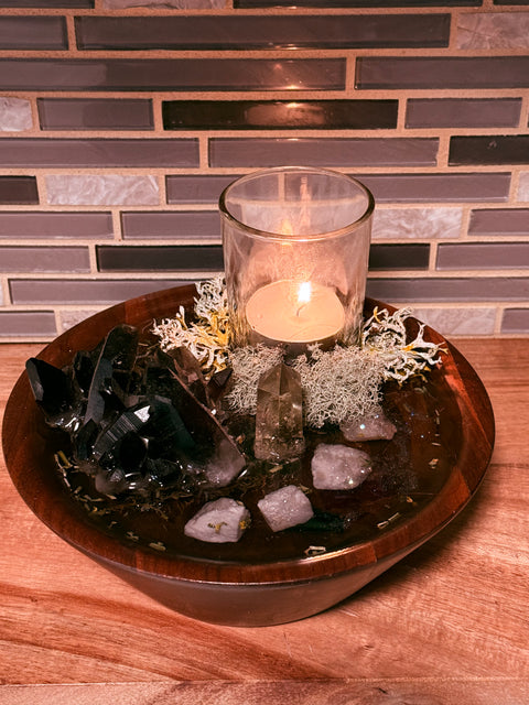 Altar of Transmutation Smoky Quartz, Citrine & Moss - SYN-ergy