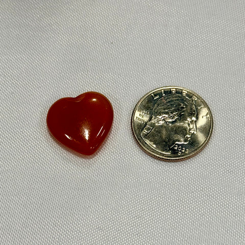 Carnelian Heart Crystal |Passion, Confidence & Creative Energy