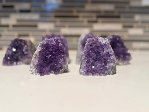Base Cut Amethyst Crystal | Raw Amethyst Display Stone | Third Eye & Crown Chakra | Spiritual Protection | Healing Home Decor