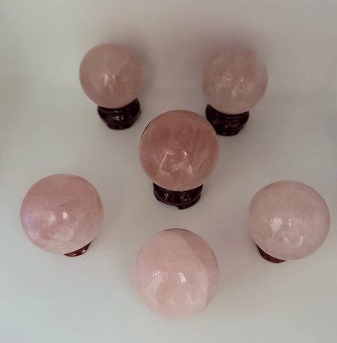 Rose Quartz Sphere - SYN-ergy 