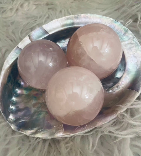 Rose Quartz Sphere - SYN-ergy 