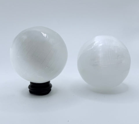 Selenite Crystal Sphere - SYN-ergy 