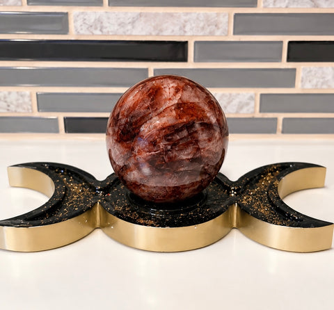 Fire Quartz Spheres