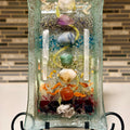 Chakra Alignment Sacred Altar | Layered Botanical Resin Art with Crystals - SYN-ergy