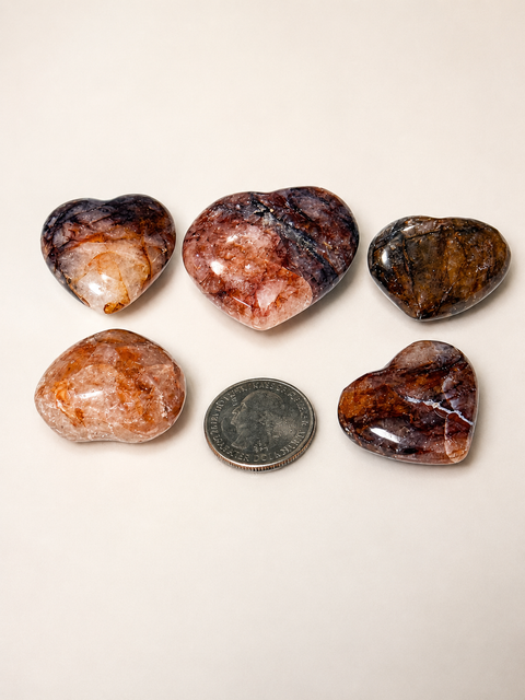 Fire Quartz Hearts