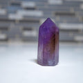 Ametrine Tower | Amethyst and Citrine Crystal Point | Polished Stone for Focus, Abundance & Manifestation | Clarity