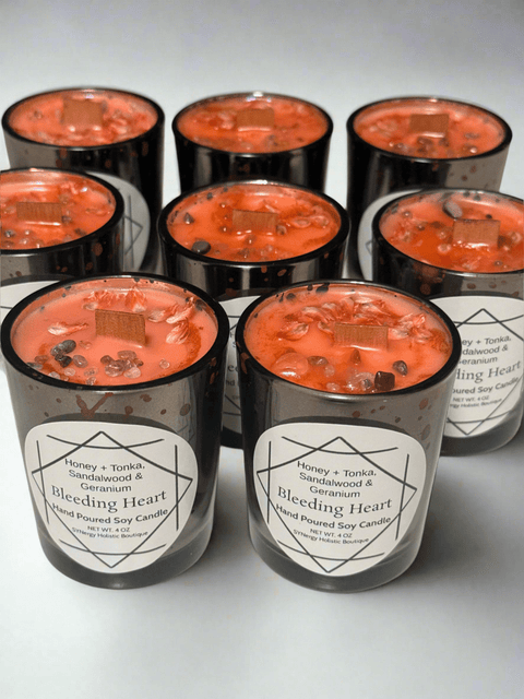 Bleeding Heart Candle|Honey, Tonka, Sandalwood & Geranium - SYN - ergy