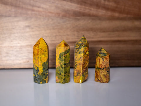 Bumblebee Jasper Towers – Natural Crystal for Confidence, Creativity & Personal Power - SYN - ergy