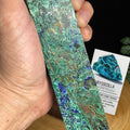 Chrysocolla with Azurite Tower (8.5”) |High - Vibration Healing Crystal| Exact Piece Shown - SYN - ergy