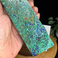 Chrysocolla with Azurite Tower (8.5”) |High - Vibration Healing Crystal| Exact Piece Shown - SYN - ergy