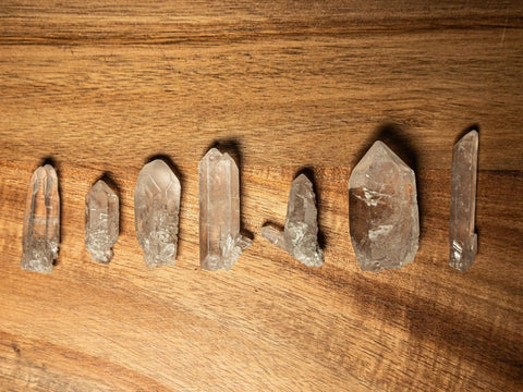 Clear Quartz Crystal Point | Energy Amplifier | Crown Chakra Stone | Raw Polished Quartz Wand | Reiki & Meditation Tool - SYN - ergy
