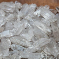Clear Quartz Crystal Point: Polished Reiki Wand, Crown Chakra Stone - SYN - ergy