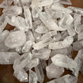 Clear Quartz Crystal Point: Polished Reiki Wand, Crown Chakra Stone - SYN - ergy