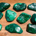 Congo Malachite Polished Stone|Deep Swirls & Vibrant Green - SYN - ergy