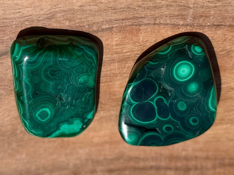 Congo Malachite Polished Stone|Deep Swirls & Vibrant Green - SYN - ergy