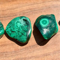 Congo Malachite Polished Stone|Deep Swirls & Vibrant Green - SYN - ergy
