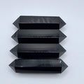 Double Terminated Obsidian Wand | Grounding & Protection Crystal | Energy Clearing Tool | Black Obsidian Point - SYN - ergy
