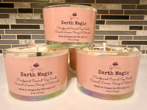 Earth Magic Artisan Ritual Candle - SYN-ergy