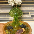 Forest Fae Altar Bowl|Crystal & Resin Sacred Space Decor | Eco Gift | Handmade Incense & Flower Holder - SYN - ergy