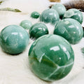 Green Aventurine Polished Crystal Sphere (50–100g) | Luck, Abundance & Heart Healing - SYN - ergy
