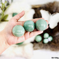 Green Aventurine Polished Crystal Sphere (50–100g) | Luck, Abundance & Heart Healing - SYN - ergy