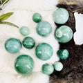 Green Aventurine Polished Crystal Sphere (50–100g) | Luck, Abundance & Heart Healing - SYN - ergy