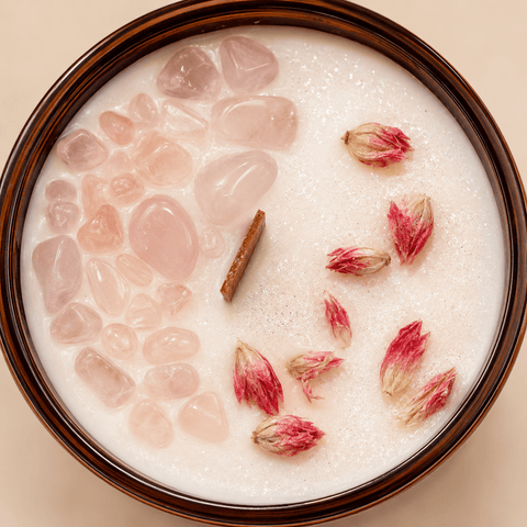 Heart Chakra Glow Coconut Soy Artisan Candle - SYN-ergy